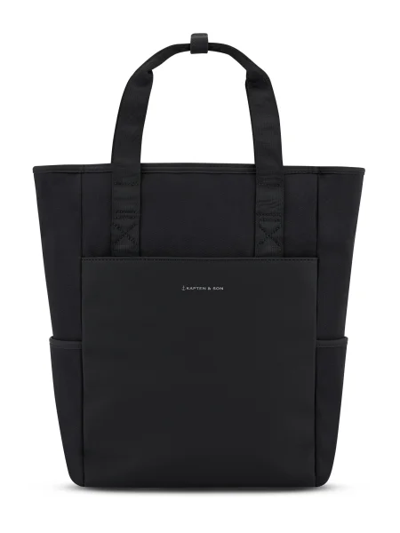 Kapten & Son Rucsac Lindby Diaper negru alb