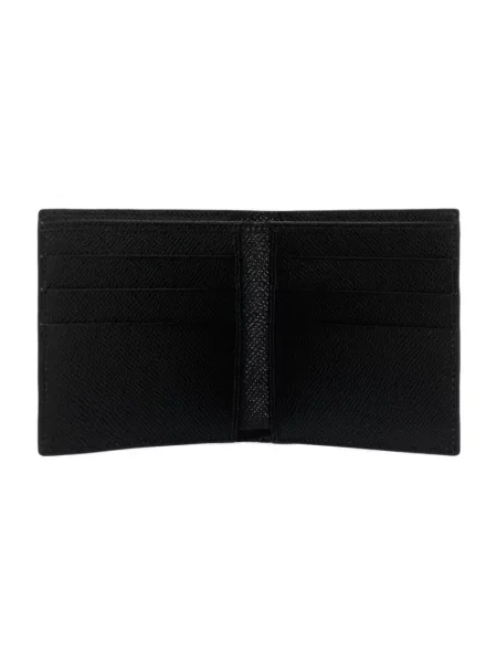 Portfel Dolce And Gabbana skórzany z logo klasyczny czarny