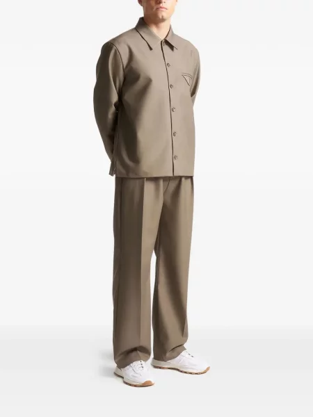 Plisované kalhoty Manière De Voir zelené