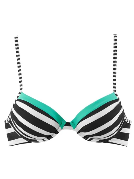 KangaROOS Bikini zgornji del žad / črna bela