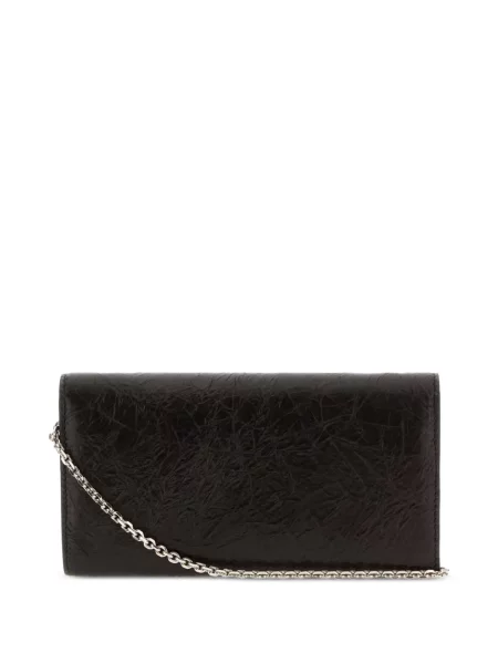 Colier Fendi din piele negru