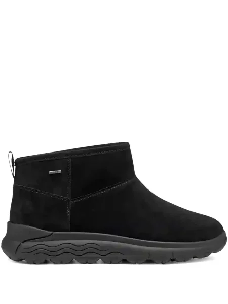 Cizme scurte Geox din piele de căprioară negru