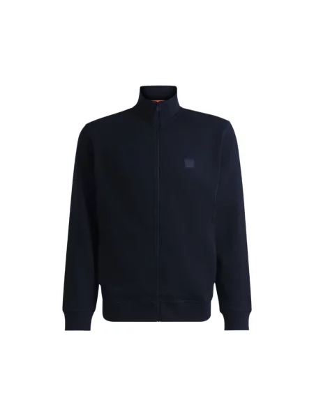 Sweter Boss frotte niebieski