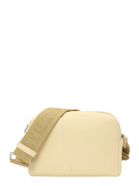 Volnena crossbody torbica Calvin Klein Jeans bež
