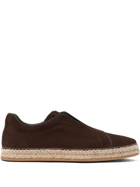 Espadrile Scarosso din piele de căprioară maro