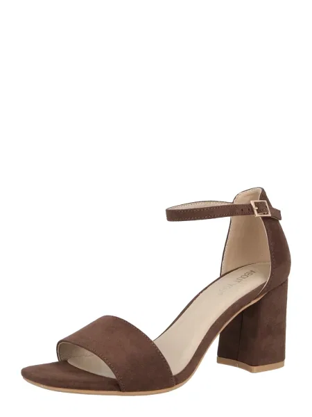 ABOUT YOU Sandali s paščki Alisha čokolada