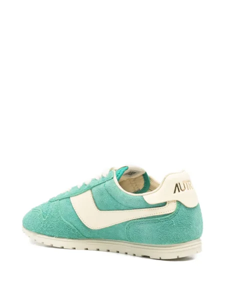 Sneakerși Autry din piele de căprioară verde