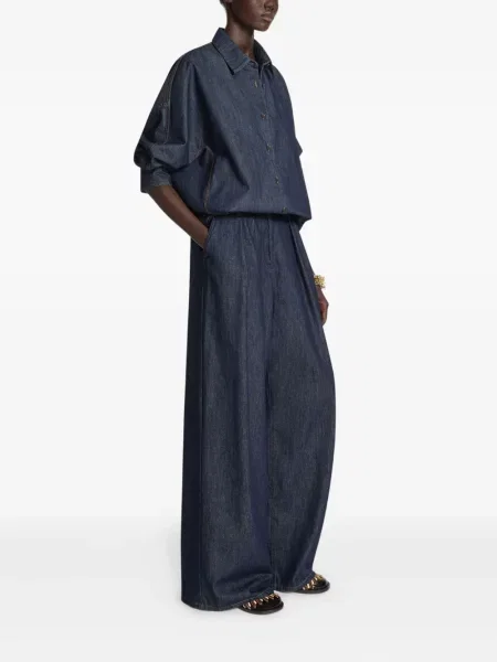 Koszula Dries Van Noten niebieska