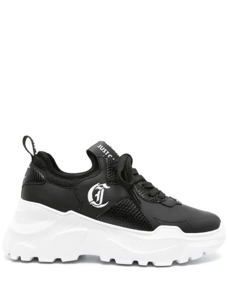Sneakerși Just Cavalli chunky negru