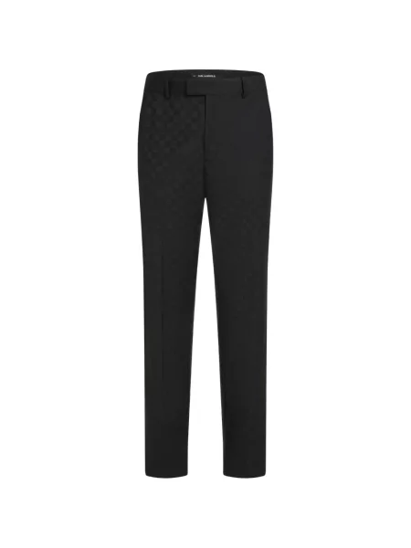 Pantaloni Karl Lagerfeld în carouri negru
