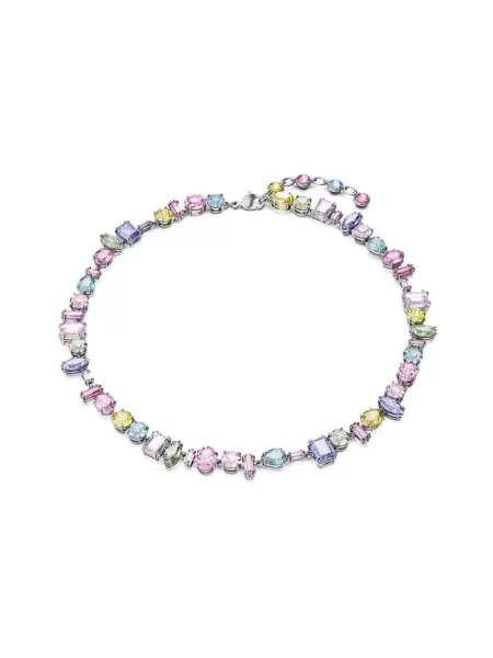 Naszyjnik Swarovski szary