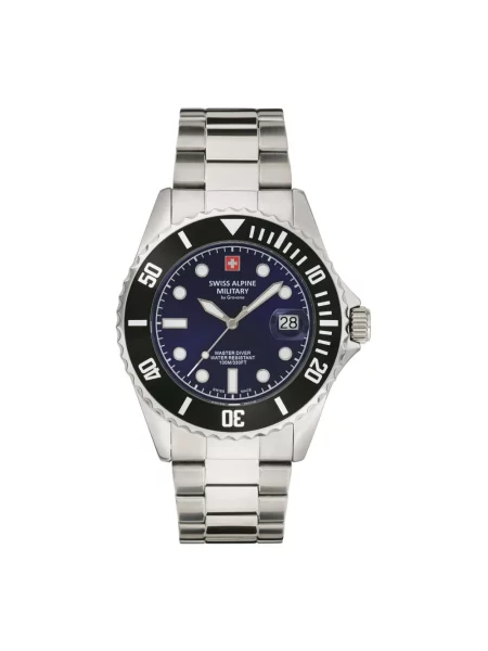 Lniany zegarek Swiss Alpine Military szary