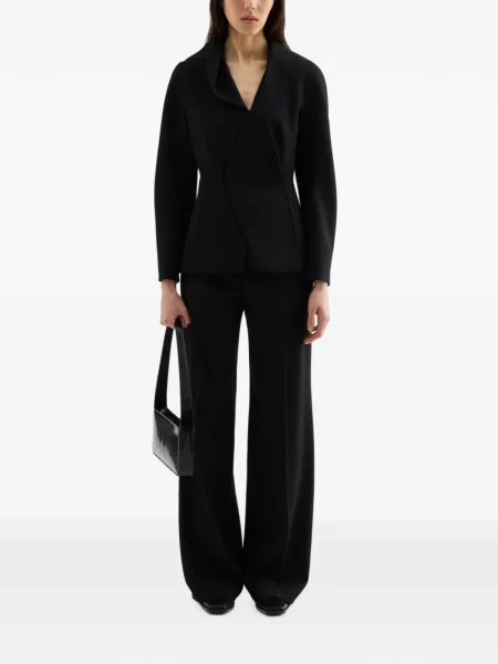Pantaloni Jil Sander de lână negru