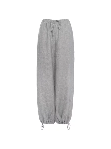 Pantaloni Eres cu cordon gri