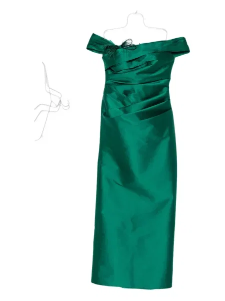 Sukienka midi Tarik Ediz do kolan garniturowa zielona