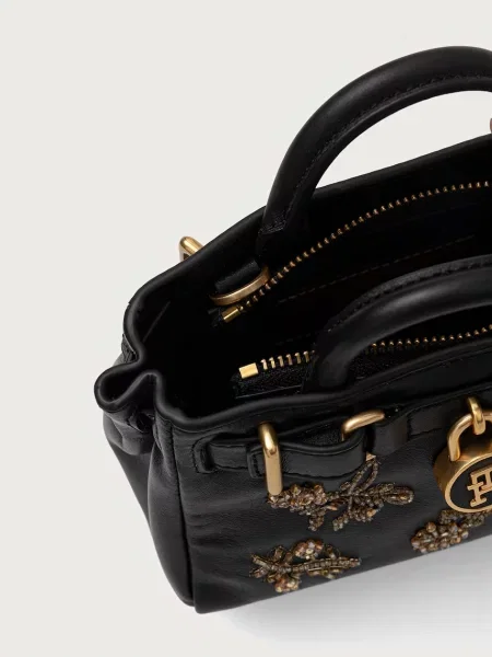 Tommy Hilfiger чанта crossbody дамска от кожа черно