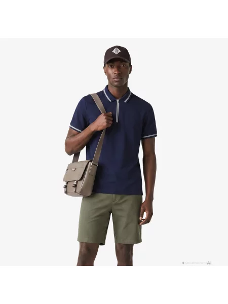 Lacoste Polo O Regularnym Kroju granatowy