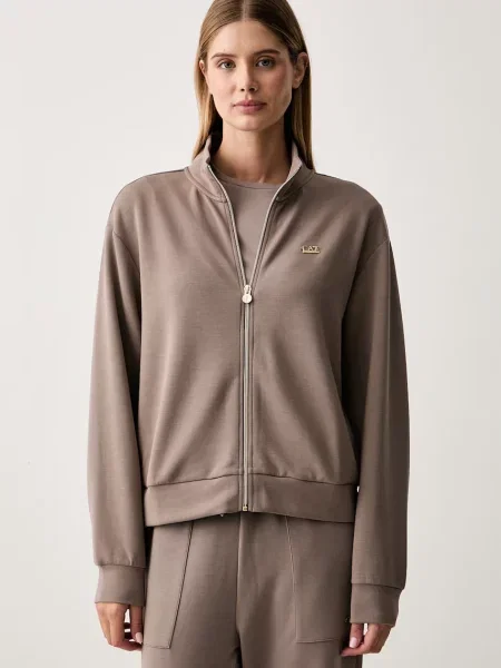Emporio Armani melegítőfelső női modállal barna