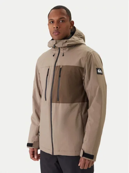 Quiksilver Μπουφάν για snowboard Sycamore Solid Modern Fit μπεζ