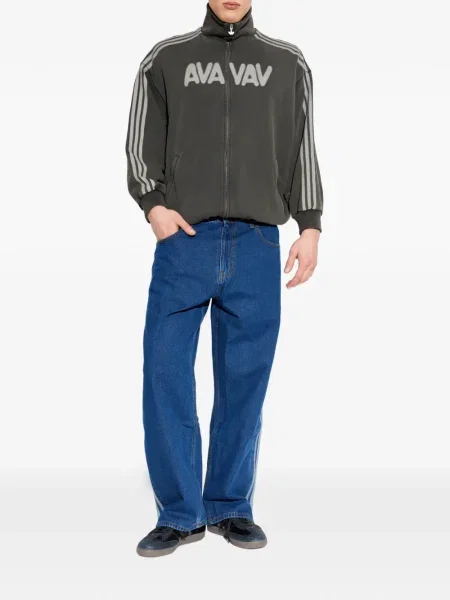 Дънки Adidas с принт с леопардов принт сребристо