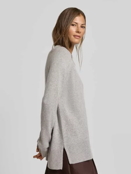Sweter o kroju loose fit z czystego kaszmiru w imitacji dzianiny Myon
