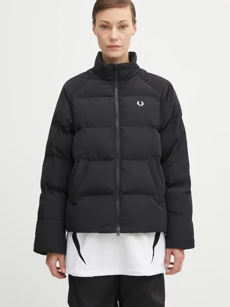 Fred Perry geacă de iarna oversize negru