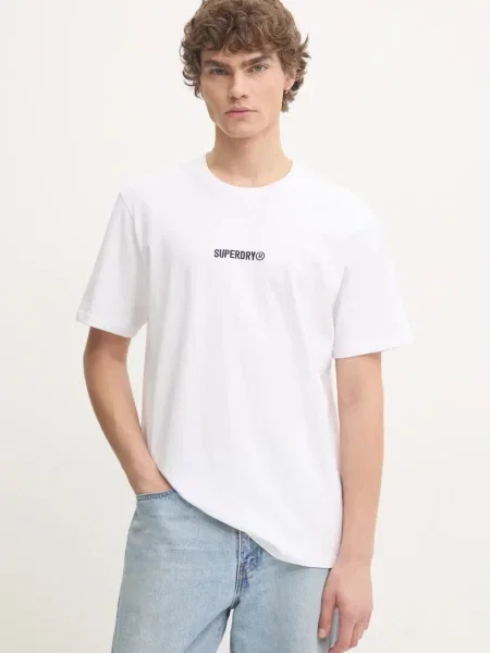 Тениска Superdry с апликация бяло