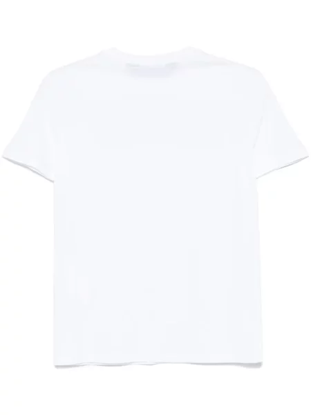 Tricou Just Cavalli de cristal alb