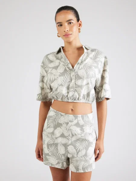 ABOUT YOU Bluză Nena Blouse / verde deschis bej