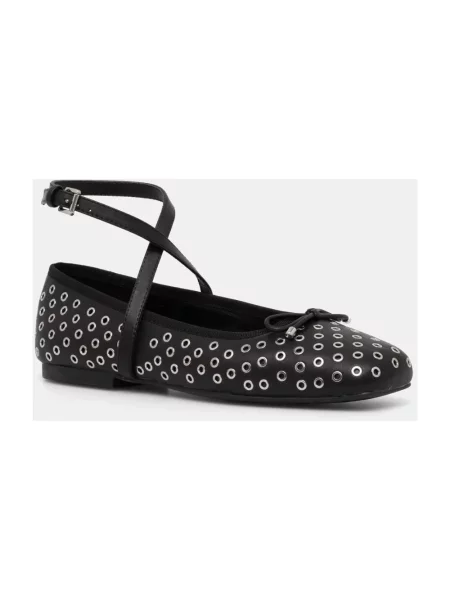 Balerinki Michael Kors skórzane czarne