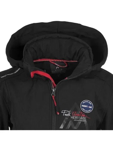 Geacă Peak Mountain softshell negru