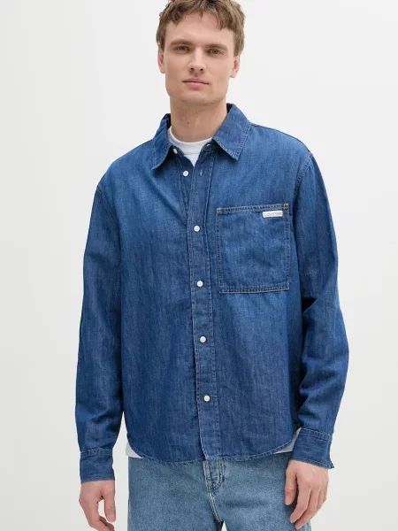 Srajca Calvin Klein Jeans modra