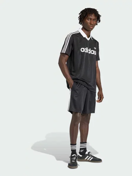 Переработанный футболка Adidas черная