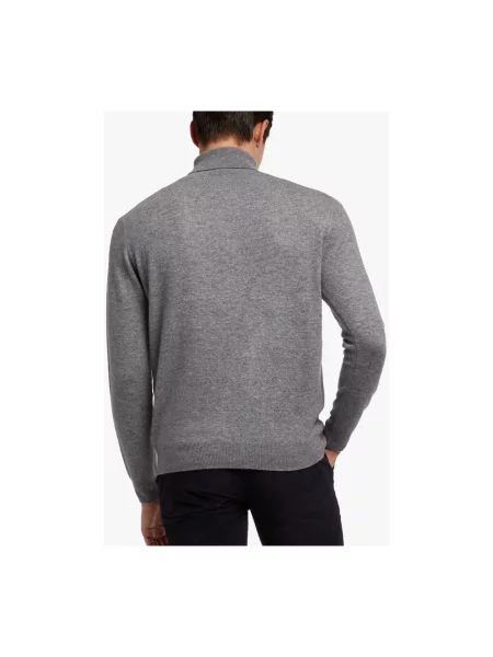 Sweter z golfem Brooks Brothers do golfa szary