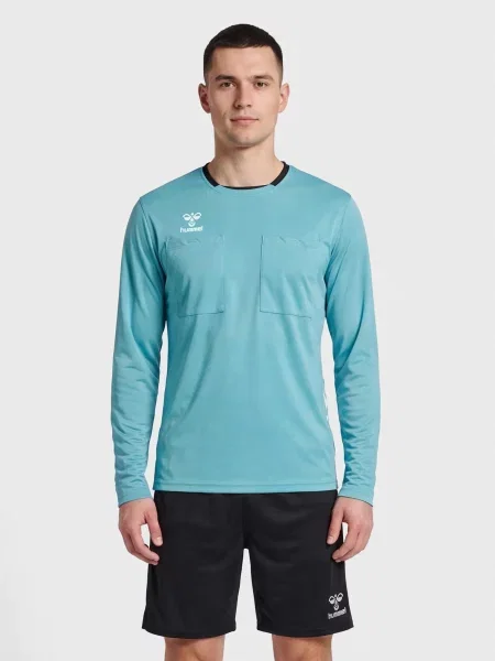 Koszulka z długim rękawem Hummel hmlreferee chevron niebieska