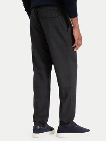Tapered chino nadrág Boss fekete