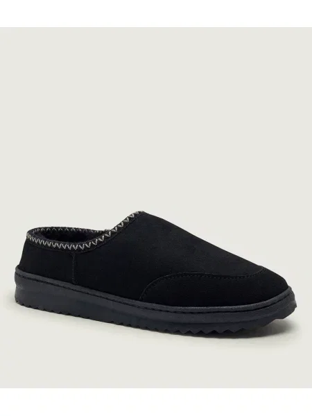 EMU Australia Mules încălțăminte Platinum Outback Scuff | lână | piele întoarsă negru