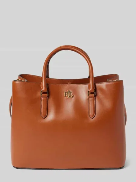 Lauren Ralph Lauren torebka skórzana brązowy