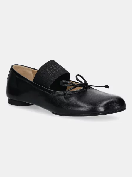 Maison Margiela balerini de piele negru