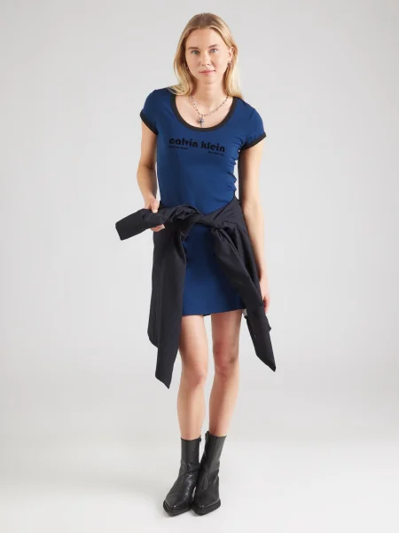 Calvin Klein Jeans Rochie bleumarin negru