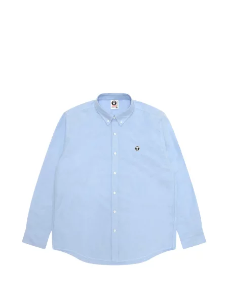 Cămașă Aape By A Bathing Ape cu autograf albastru