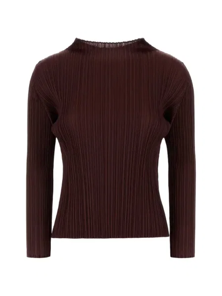 Tricou Pleats Please Issey Miyake plisat maro