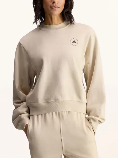 Adidas By Stella Mccartney Mikina Adidas By Stella Mccartney Regular béžová