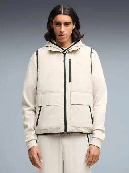 Утепленный жилет Puma бежевый