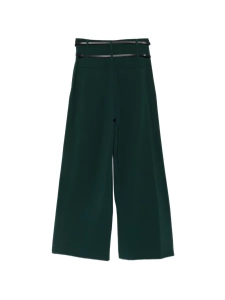 Cu centură pantaloni palazzo Liu Jo verde
