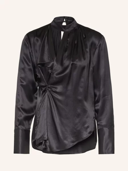 Allsaints Košilová Halenka Zellie S Hedvábím černá
