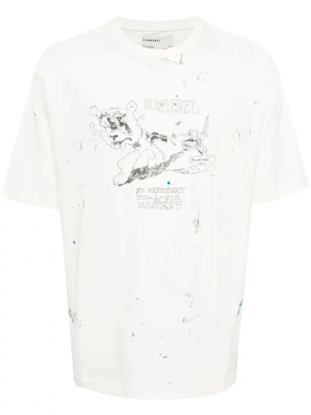 Tricou Domrebel alb