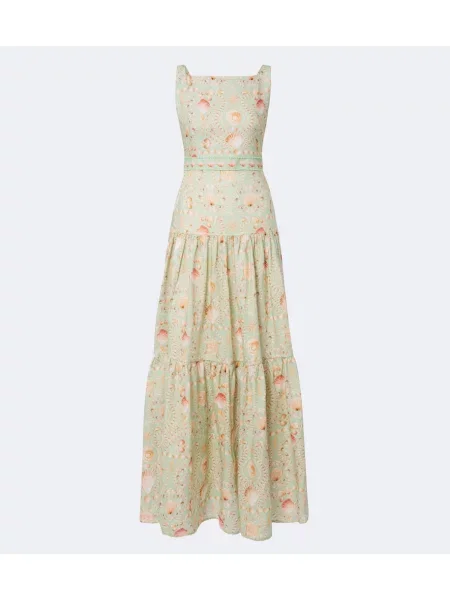Rochie maxi Agua By Agua Bendita de in cu imagine verde