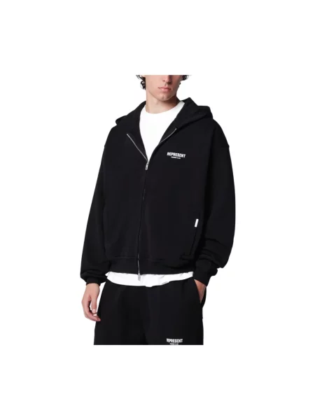 Bluza z kapturem Represent z logo czarna
