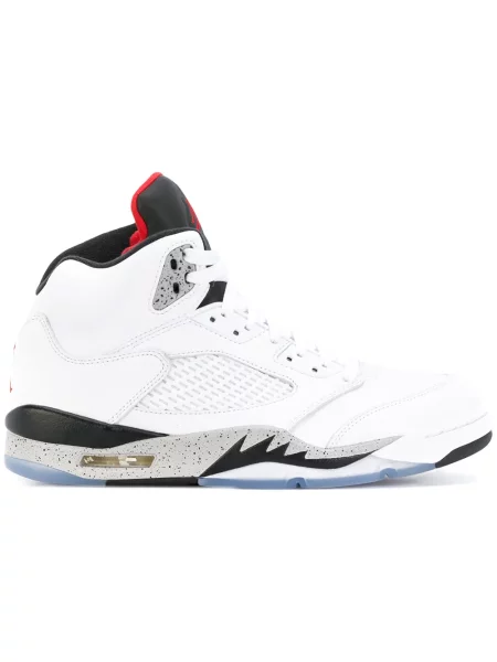 Sneakerși Jordan 5 Retro alb